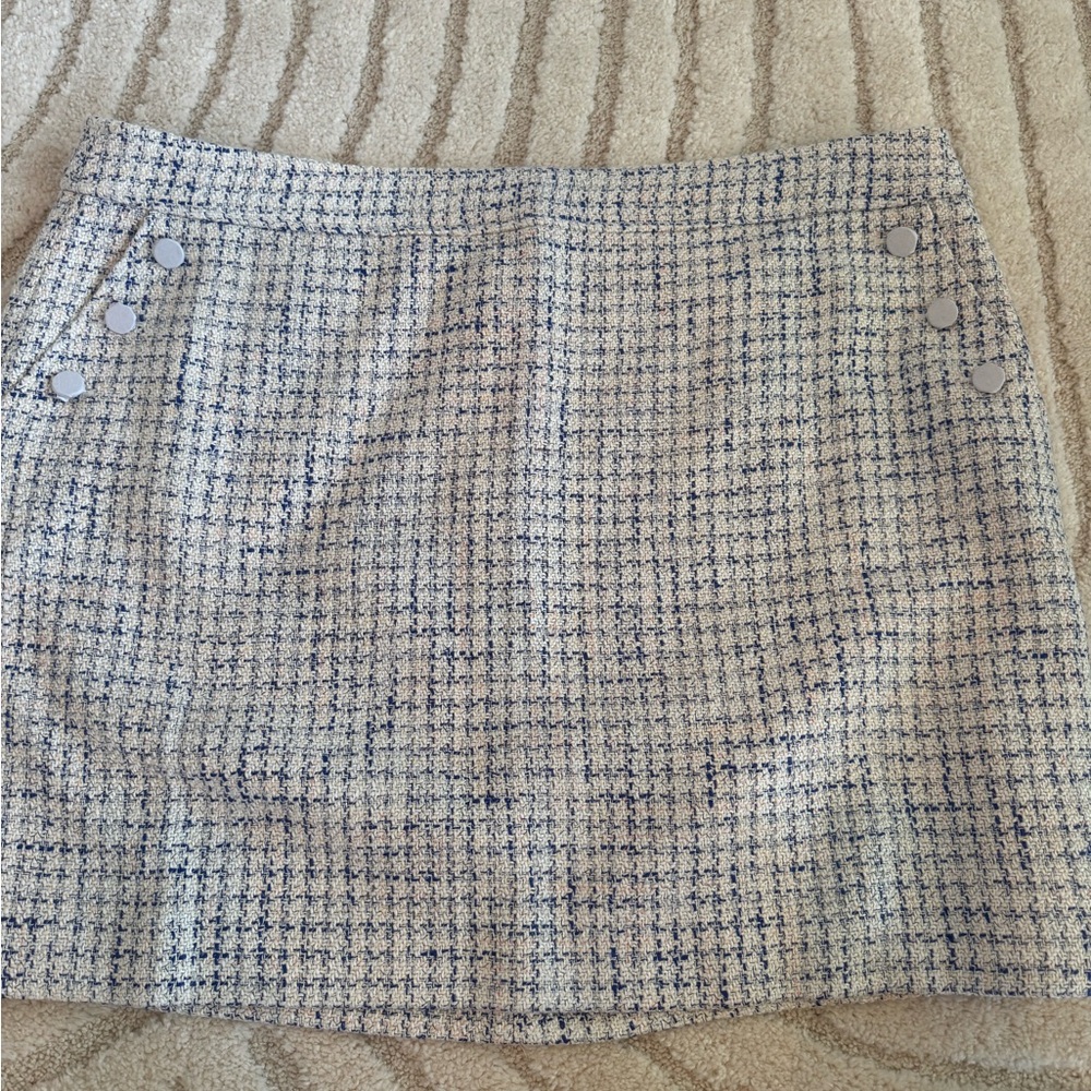 J. Crew Black and White Mini Skirt NWT